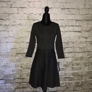 Knit A line sweater-like dress